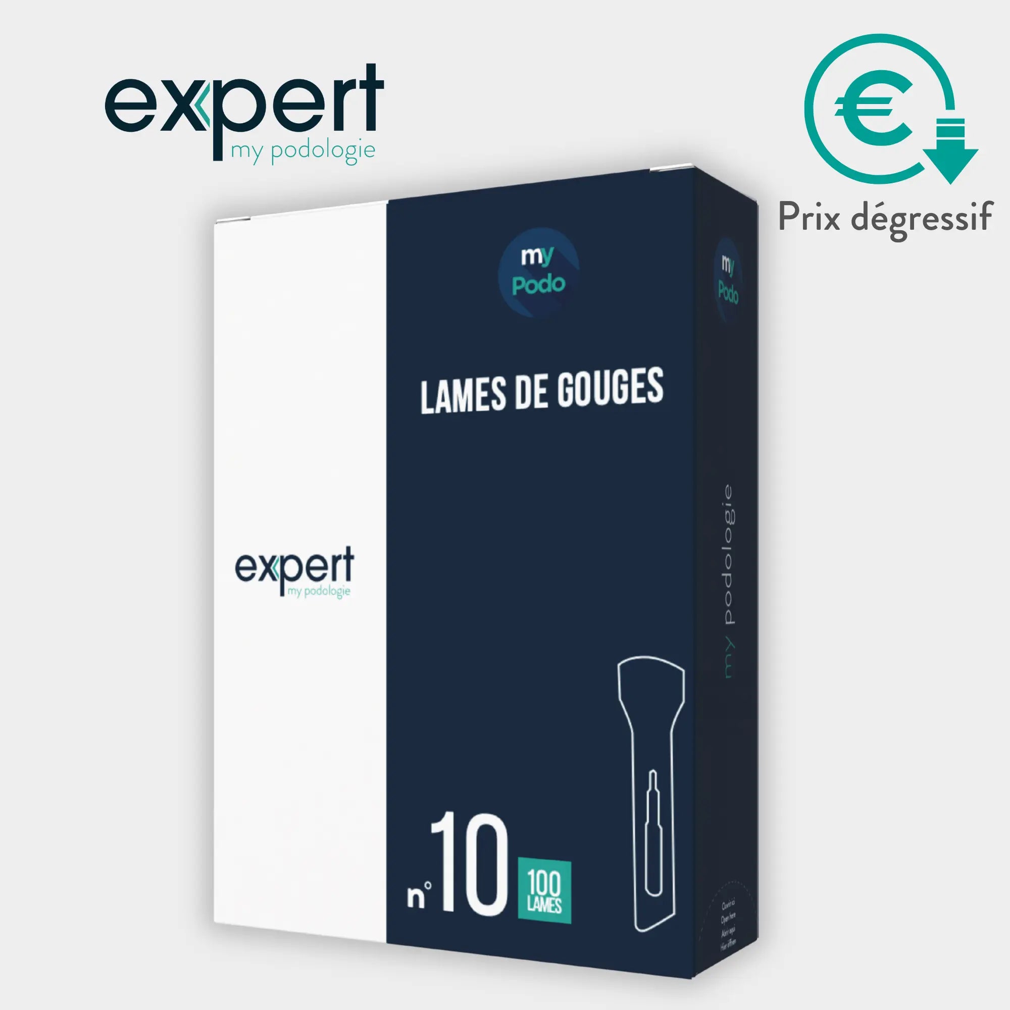 100 Lames de gouges stériles - Expert by My Podologie Expert 