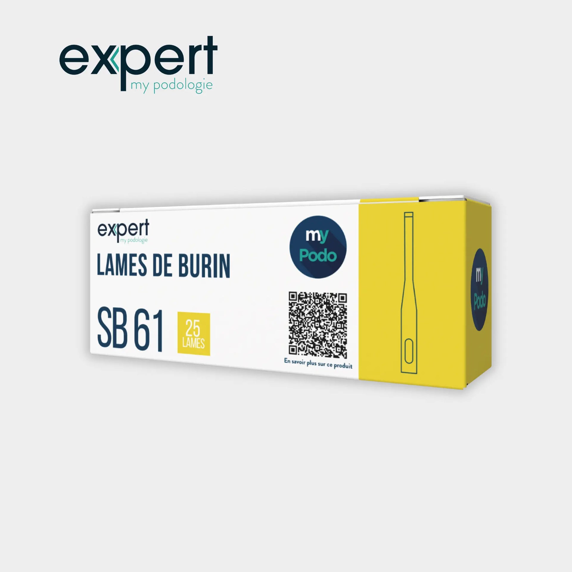 25 Chisel Blades - Expert by My Podologie Expert 