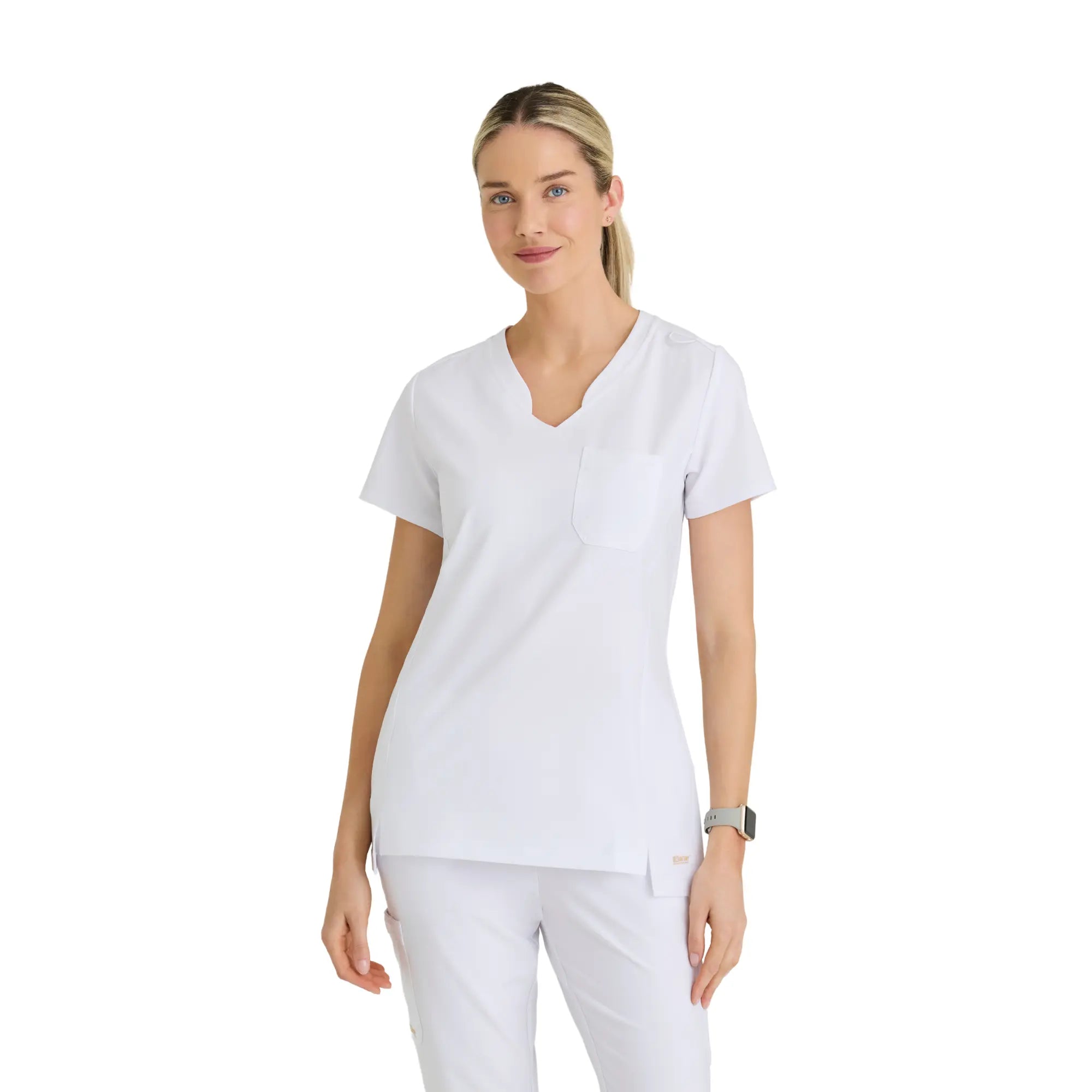 Alba - Tunique col V - Femme - Grey’s Anatomy Evolve Grey’s Anatomy  Blanc / XL