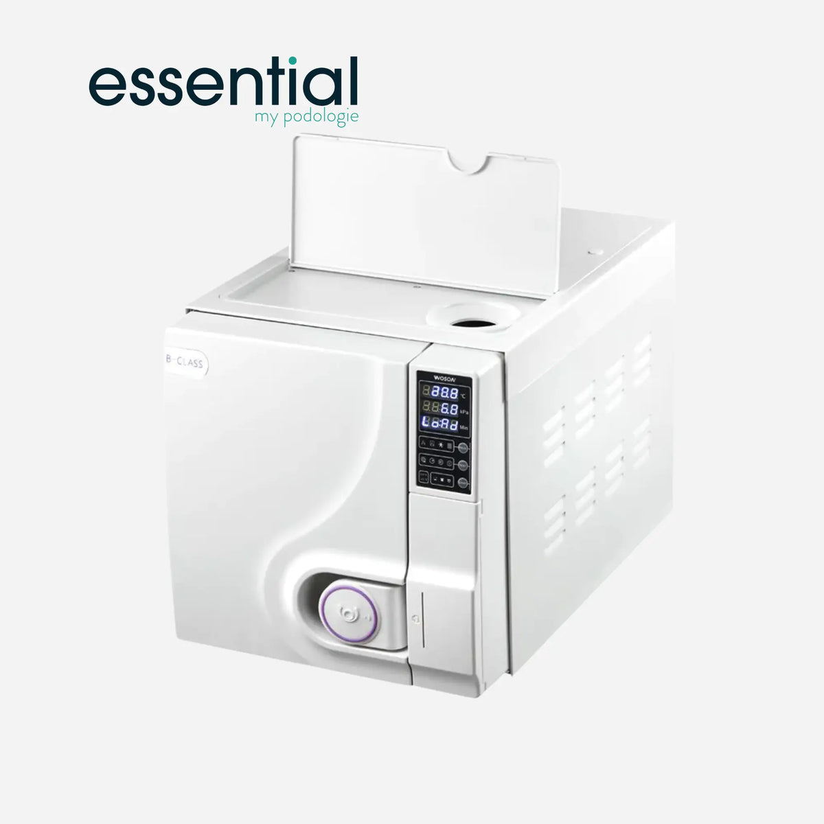 Autoclave 8 Litres Classe B avec imprimante - Essential by My Podologie Essential 