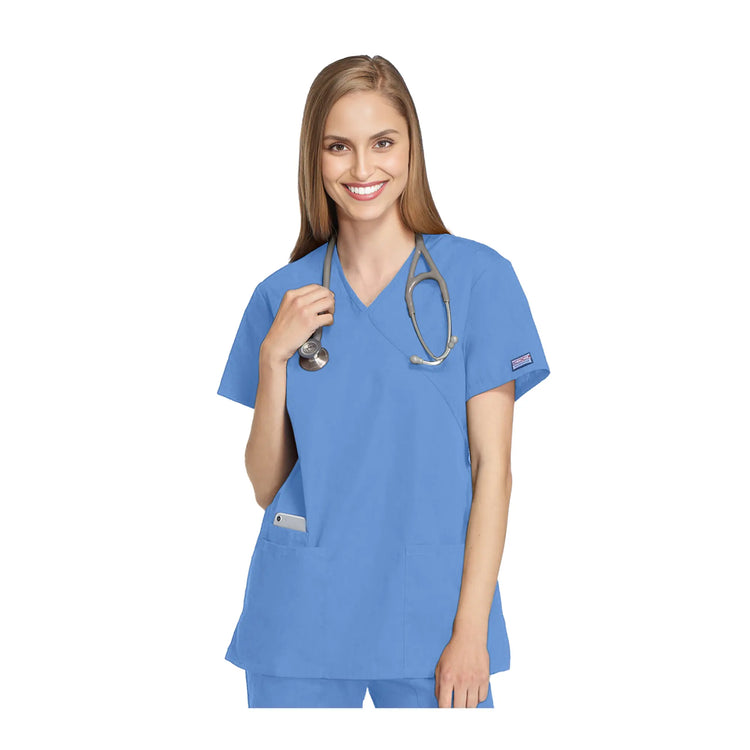 Bayonne - Tunique médicale - Effet cache-coeur  - Manches courtes - Femme - 72 cm - Cherokee Cherokee Authentic Workwear 