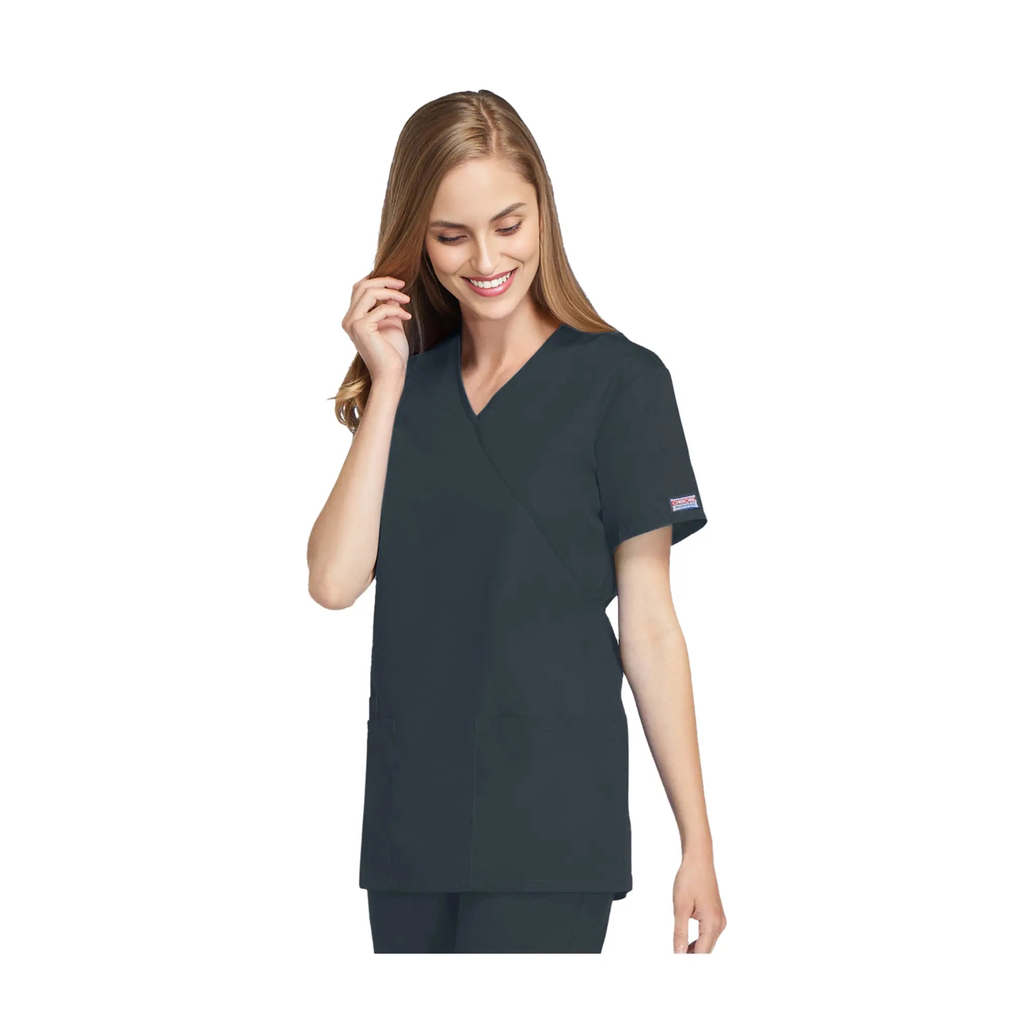 Bayonne - Tunique médicale - Effet cache-coeur  - Manches courtes - Femme - 72 cm - Cherokee Cherokee Authentic Workwear 