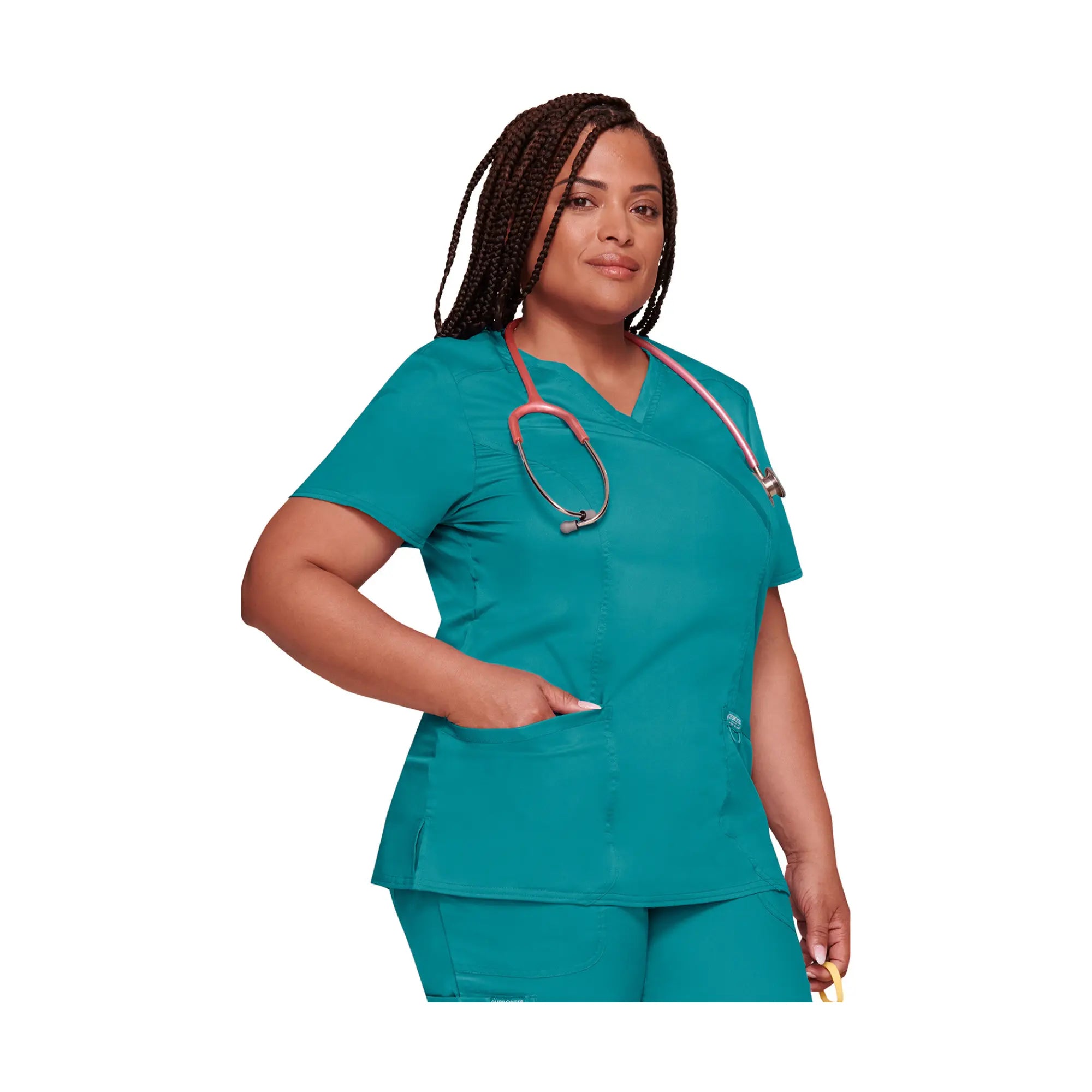 Béziers - Tunique cache-cœur col V - Femme - Cherokee - Couleur 1 Cherokee Authentic Workwear 