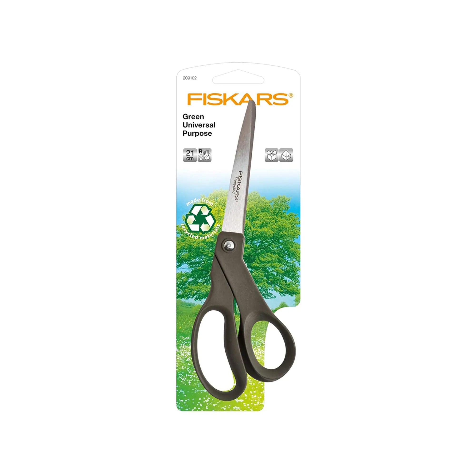 Ciseaux universels droitier recyclés écologiques - 21 cm - Fiskars Fiskars 