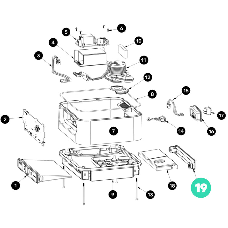 Couvercle de filtre HEPA - Podolog Nova Pro Ruck 
