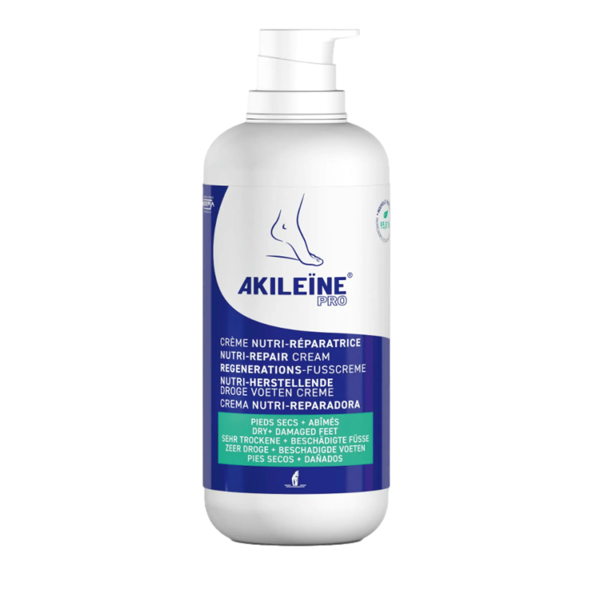 Crème nutri-réparatrice Pieds Secs - Akileine Akileïne  500-ml