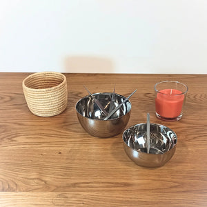 Cupule avec bec et fond plat - Inox - 6 dimensions - Essential by My Podologie Essential 