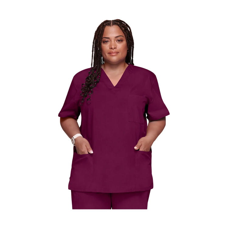 Dax - Tunique col V - Unisexe - Cherokee Cherokee Authentic Workwear  Bordeaux-3XL