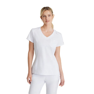 Dignity - Tunique Col V - Femme - Skechers SKECHERS  Blanc / XL