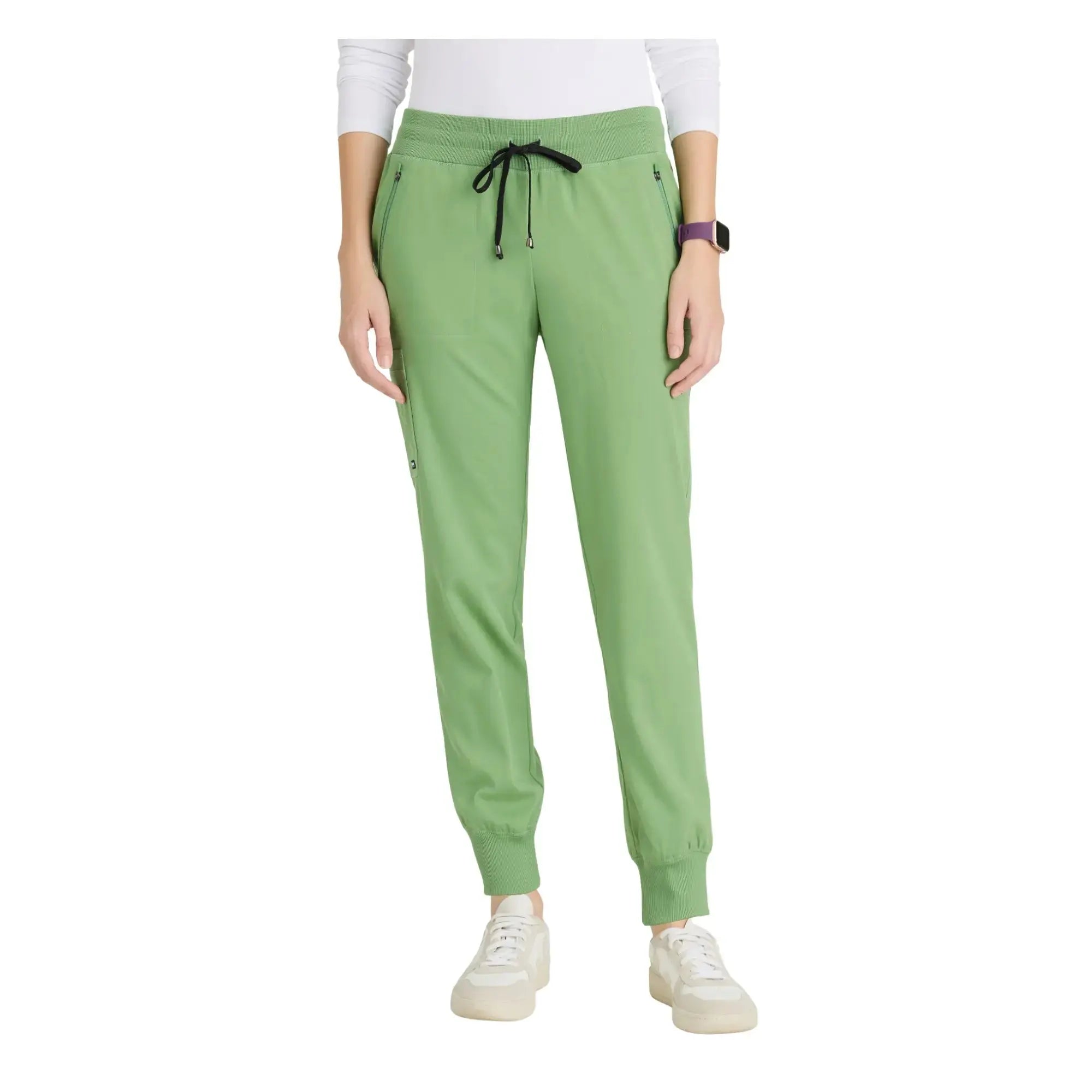 Eden - Drawstring Joggers - Women - Grey’s Anatomy Stretch Grey’s Anatomy  Basil Green / XL