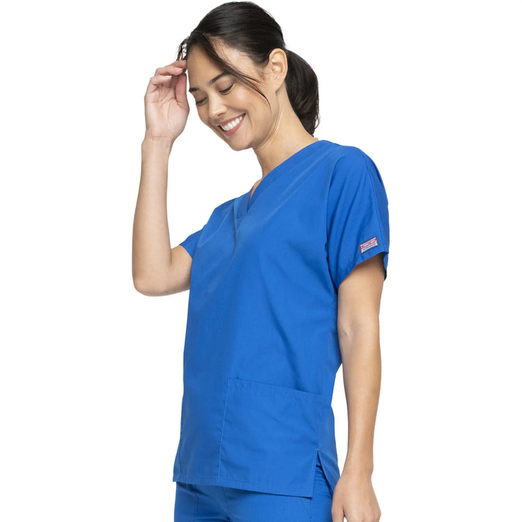 Guéthary - Tunique médicale - Col V - Manches courtes - Femme - Cherokee - Couleur 1 Cherokee Authentic Workwear 