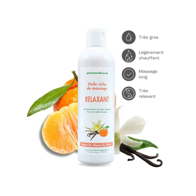 Rich Relaxing Massage Oil - 500 ml - Phytomedica Laboratoires Phytomedica 