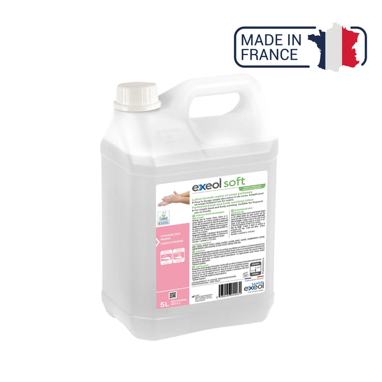 Lotion lavante mains et corps parfum Matcha Thé - Exeol Soft - Sodel Exeol 