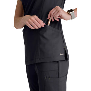 Louisa - Notched collar tunic - Women - Grey’s Anatomy Evolve Grey’s Anatomy 