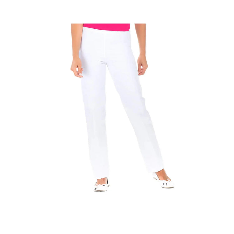 Manu - Pantalon Coton Blanc B20 - Mixte - Ceinture élastique - Sans poche My Blouse 