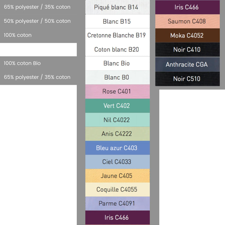 Manu - Pantalon Noir - Mixte - Ceinture élastique - Sans poche My Blouse 