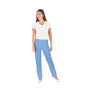 Manu - Pantalon PC Bleu Azur - Mixte - Ceinture élastique - Sans poche My Blouse 