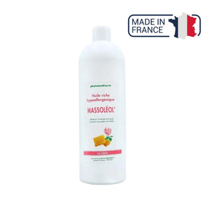 Massoléol® - Huile riche de massage neutre hypoallergénique - Parfum Rose - Phytomedica Laboratoires Phytomedica 
