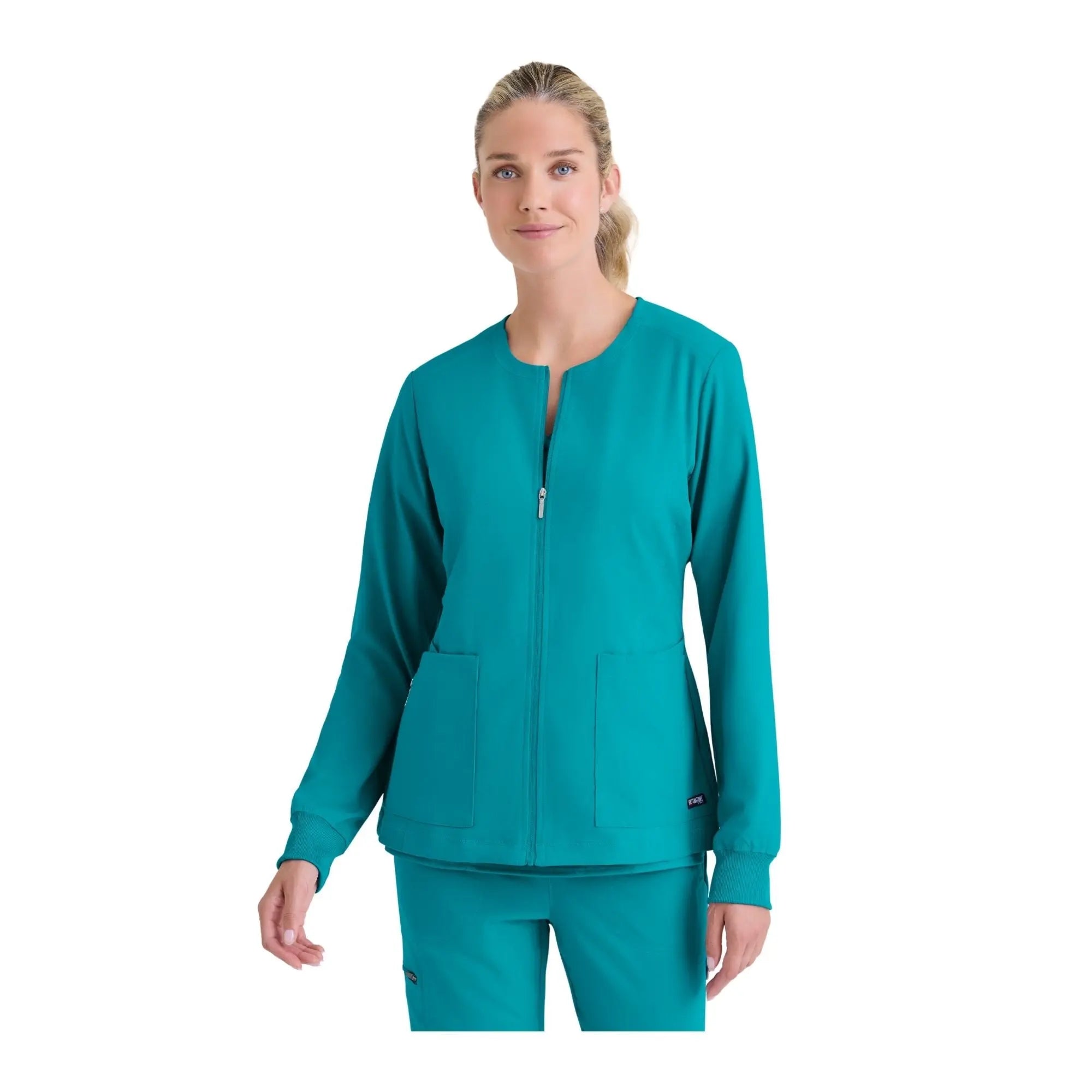 Mila - Round neck medical jacket - Women - Grey’s Anatomy Stretch Grey’s Anatomy 