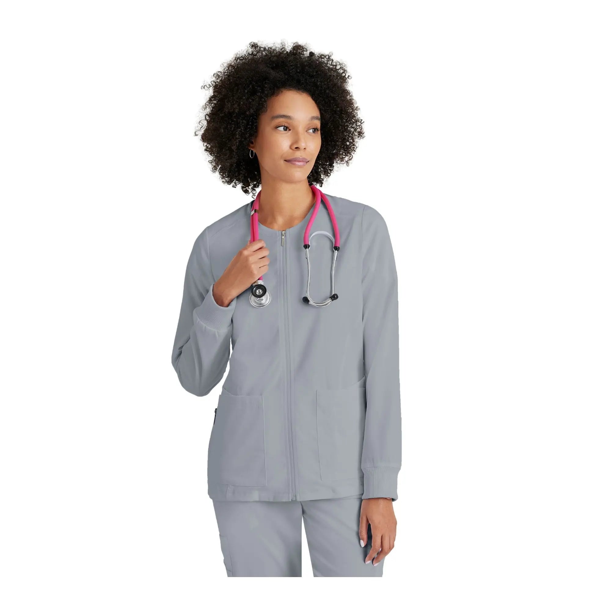 Mila - Round neck medical jacket - Women - Grey’s Anatomy Stretch Grey’s Anatomy 