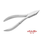 Pince à ongles - Acier inoxydable - Finition satinée - Coupe droite - Mors plats - 11,5 cm - Sam