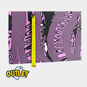 PE EVA covering - Shore 30 - 2mm - 1035 x 1030 mm - Pink/Black // Default My Podologie 