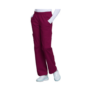 Roubaix - Pantalon large taille moyenne - Femme - Cherokee Cherokee Authentic Workwear  Bordeaux-XXXL