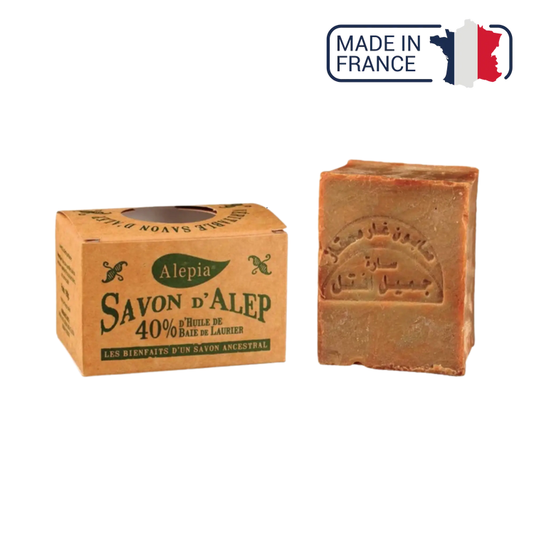 Savon d'Alep 40% de baie de Laurier - 190 g - Alépia Alépia 