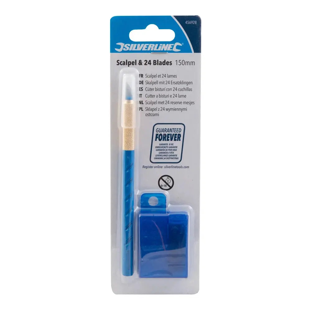 Scalpel avec 24 lames - Silverline Silverline 