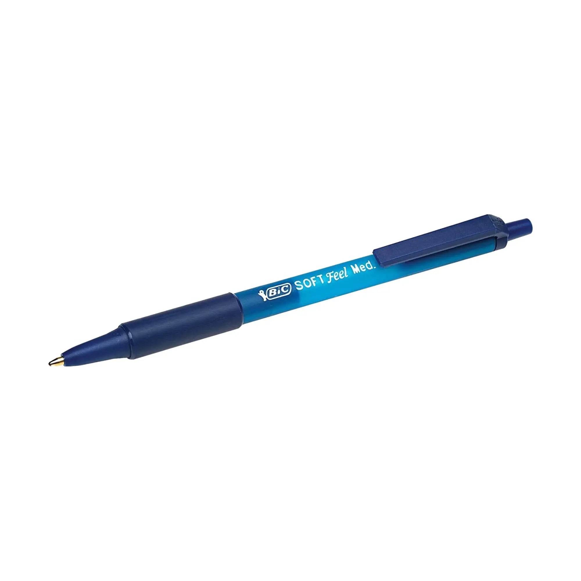 Stylos à bille - bleu medium 1 mm - Soft Feel  - 3 pièces - Bic - My Podologie