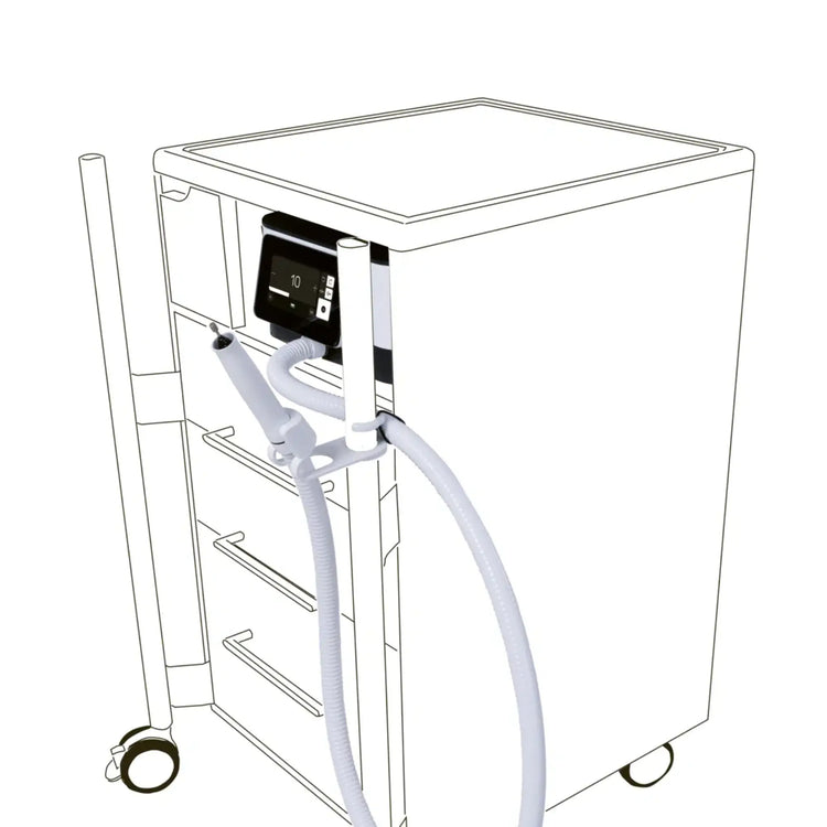 Système mobile de support pièce à main - Podolog Nova Pro/SE Ruck  Montage-sur-le-support-de-lampe-ROOM-Classic