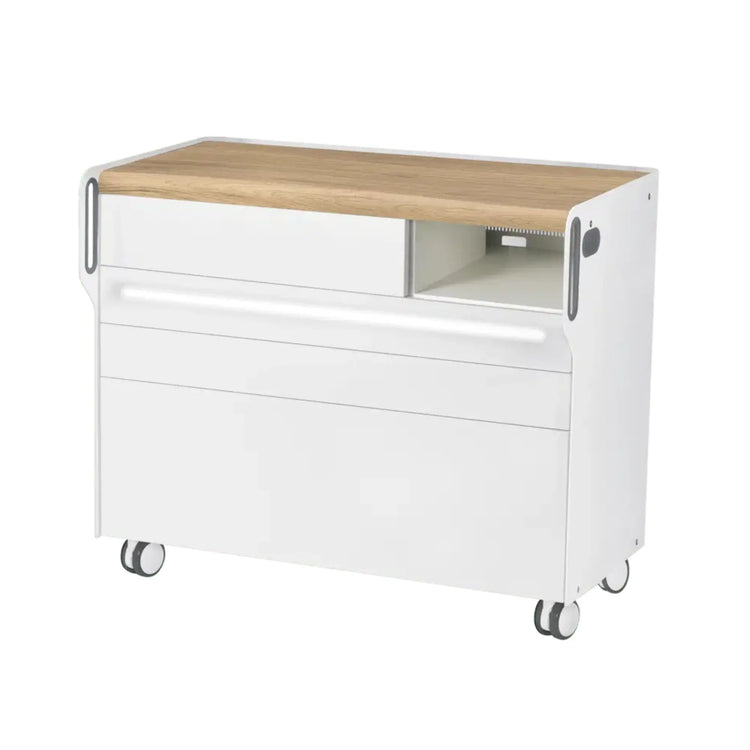 Unité de Podologie "Room Move" - Taille L - Ruck Ruck  Chêne-3-avec-LED-compartiment-micromoteur-à-droite