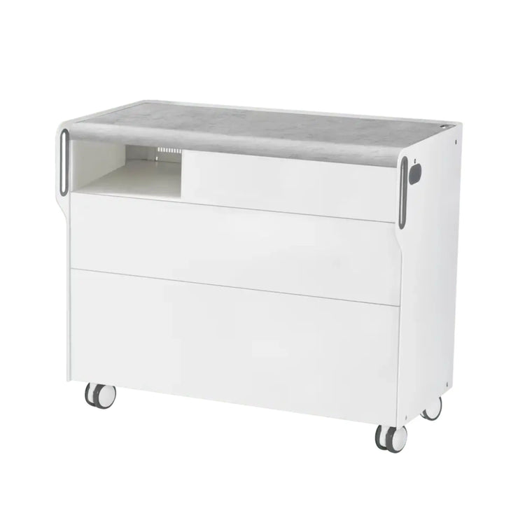 Unité de Podologie "Room Move" - Taille L - Ruck Ruck  Béton-2-compartiment-micromoteur-à-gauche-Cercle-X