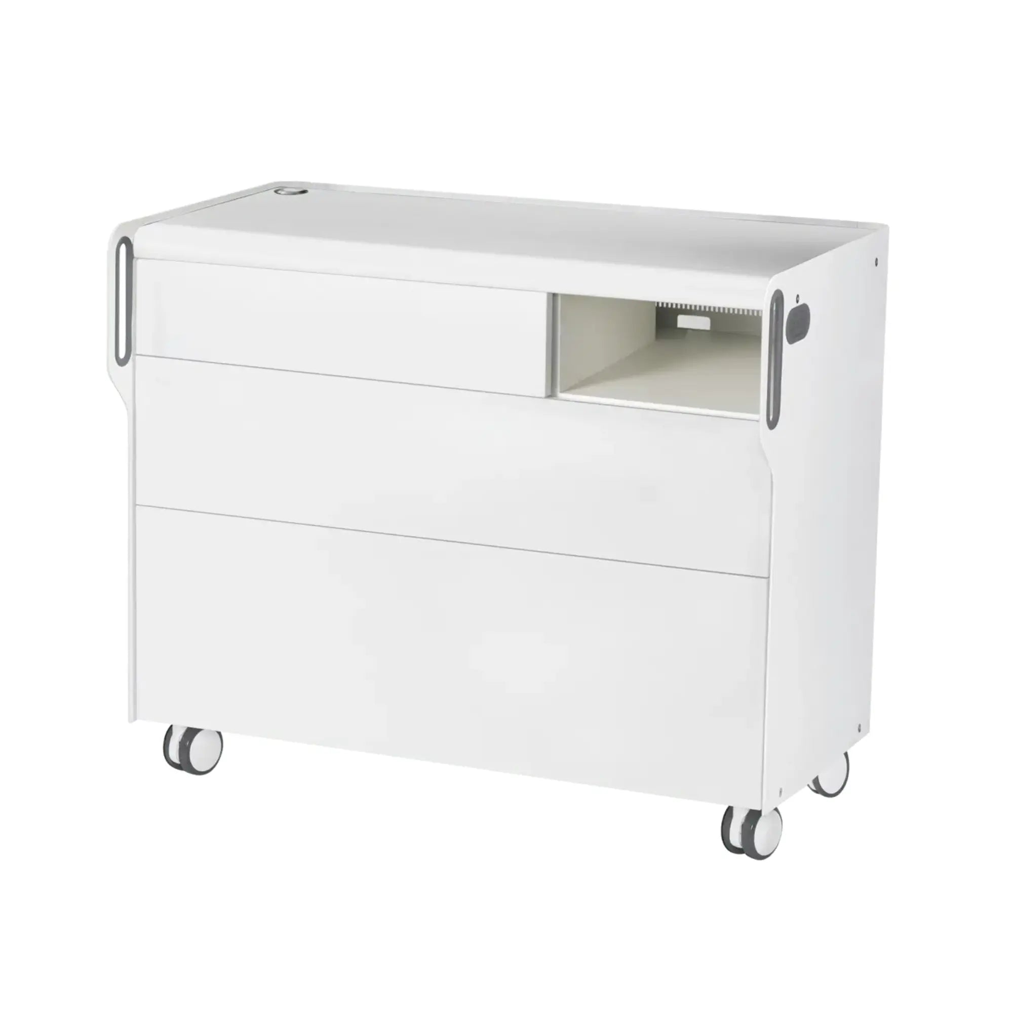 Unité de Podologie "Room Move" - Taille L - Ruck Ruck  Blanc-2-compartiment-micromoteur-à-droite-Cercle-X